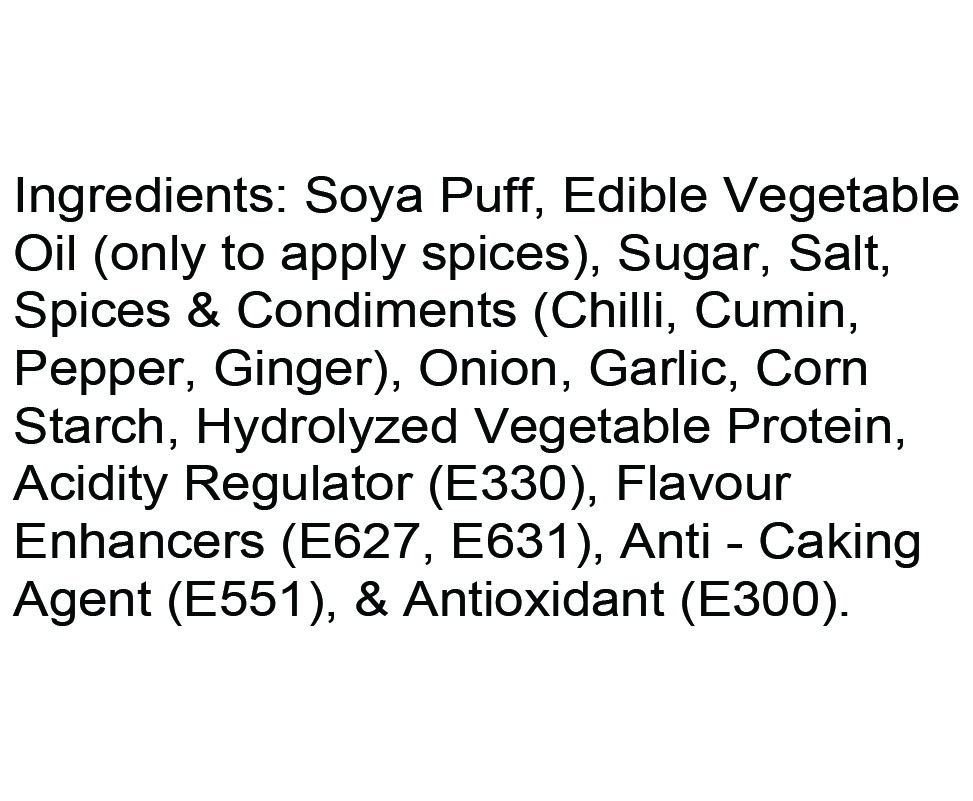Ingredient Soya Puff BBQ